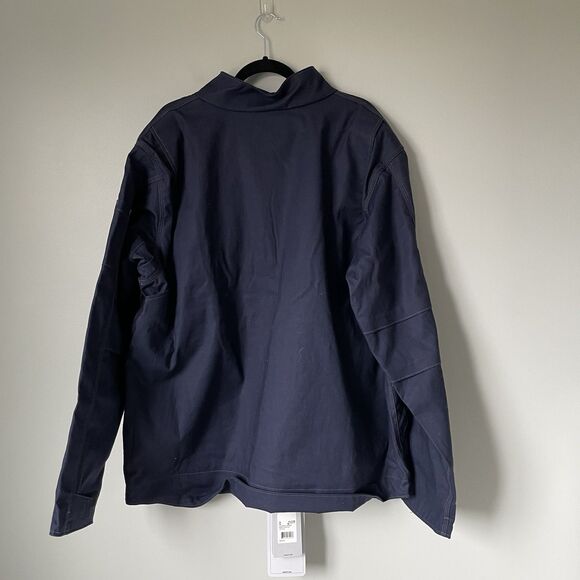 Carhartt FR Full Swing Quick Duck Lined Jacket Relaxed Fit Navy Blue Men's 2XL T - Picture 2 of 15